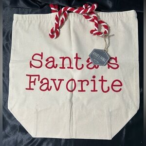 Santa's Favorite Canvas Tote Bag